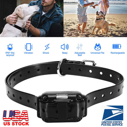 Rechargeable Remote Control IP67 Waterproof Dog Training Collar Receiver Adjustable Belt Accessories for Pet Training