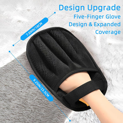 Pet Hair Removal Glove for Cats & Dogs, Upgraded Electrostatic Pet Hair Remover Glove, Reusable Dog Hair Remover for Laundry & Couch, Cat Hair Remover Furniture Tool, Pet Hair Remover Glove