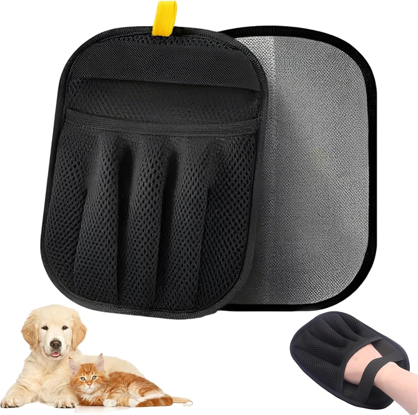 Pet Hair Removal Glove for Cats & Dogs, Upgraded Electrostatic Pet Hair Remover Glove, Reusable Dog Hair Remover for Laundry & Couch, Cat Hair Remover Furniture Tool, Pet Hair Remover Glove