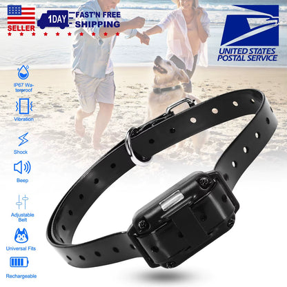 Rechargeable Remote Control IP67 Waterproof Dog Training Collar Receiver Adjustable Belt Accessories for Pet Training